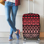 Maori Niho Taniwha Te Wheiao Luggage Cover Terracotta - Aussie Hoodie