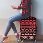 Maori Niho Taniwha Te Wheiao Luggage Cover Terracotta - Aussie Hoodie