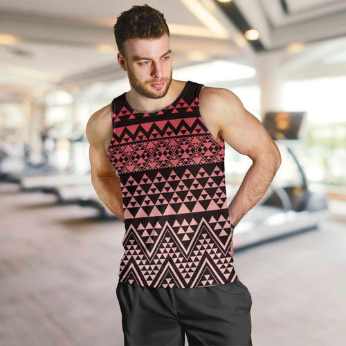 Maori Niho Taniwha Te Wheiao Men Tank Top Terracotta - Aussie Hoodie
