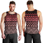 Maori Niho Taniwha Te Wheiao Men Tank Top Terracotta - Aussie Hoodie