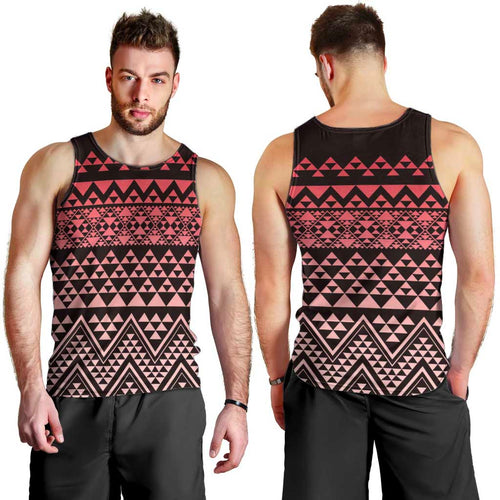 Maori Niho Taniwha Te Wheiao Men Tank Top Terracotta - Aussie Hoodie