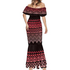 Maori Niho Taniwha Te Wheiao Mermaid Dress Terracotta - Aussie Hoodie