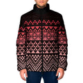 Maori Niho Taniwha Te Wheiao Padded Jacket Terracotta - Aussie Hoodie