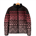Maori Niho Taniwha Te Wheiao Padded Jacket Terracotta - Aussie Hoodie