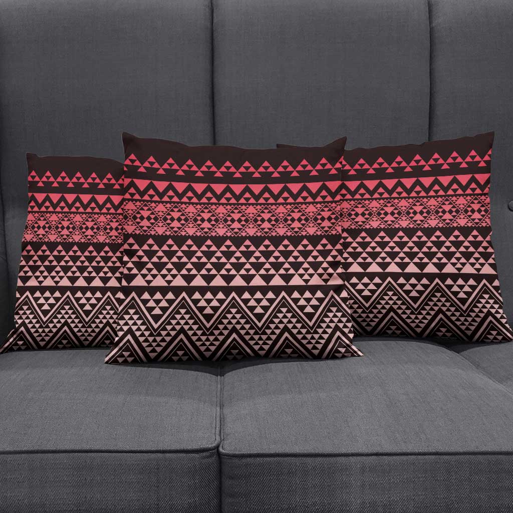 Maori Niho Taniwha Te Wheiao Pillow Cover Terracotta - Aussie Hoodie