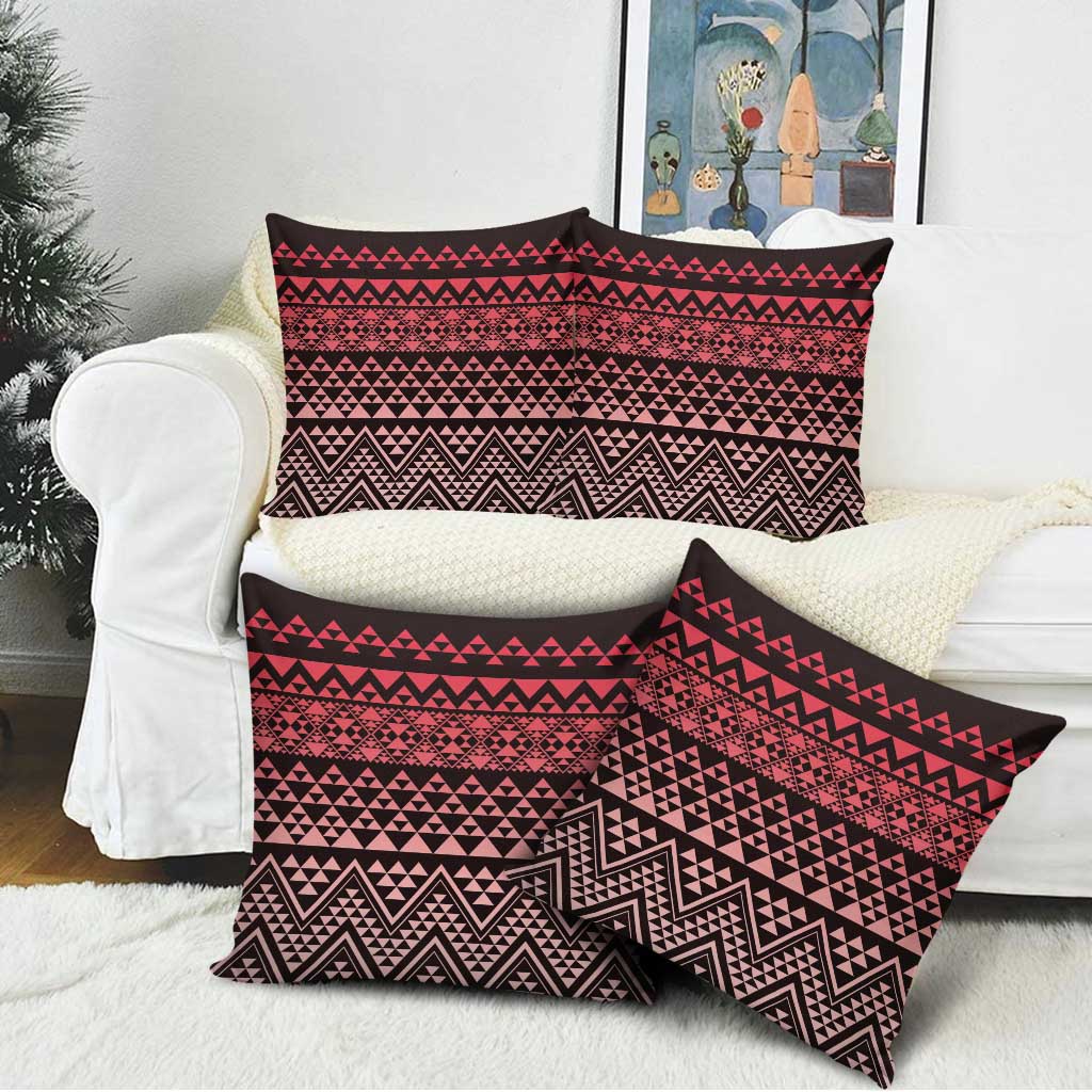 Maori Niho Taniwha Te Wheiao Pillow Cover Terracotta - Aussie Hoodie
