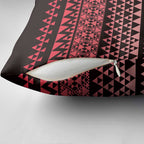 Maori Niho Taniwha Te Wheiao Pillow Cover Terracotta - Aussie Hoodie