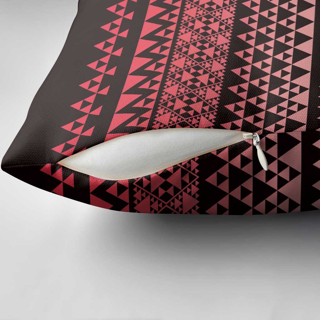 Maori Niho Taniwha Te Wheiao Pillow Cover Terracotta - Aussie Hoodie