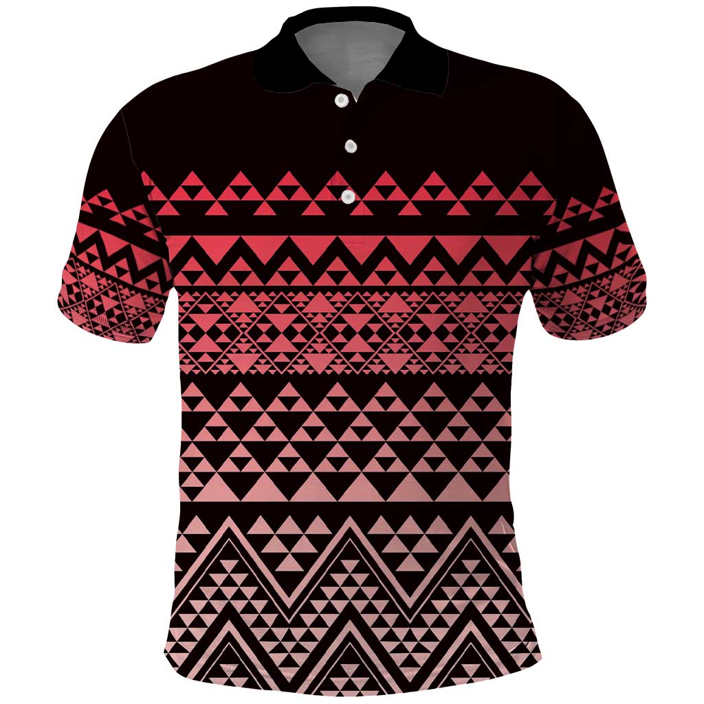 Maori Niho Taniwha Te Wheiao Polo Shirt Terracotta - Aussie Hoodie