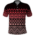 Maori Niho Taniwha Te Wheiao Polo Shirt Terracotta - Aussie Hoodie