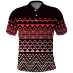 Maori Niho Taniwha Te Wheiao Polo Shirt Terracotta - Aussie Hoodie