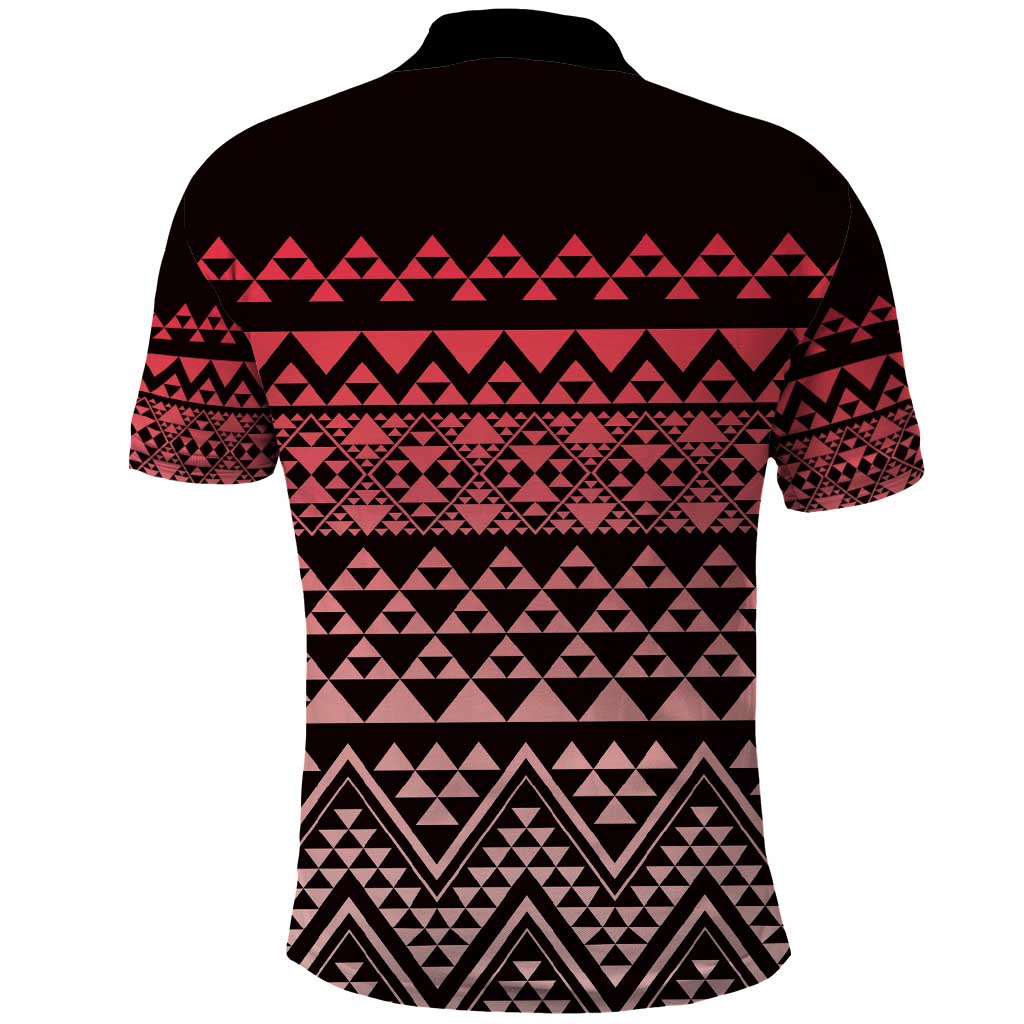 Maori Niho Taniwha Te Wheiao Polo Shirt Terracotta - Aussie Hoodie