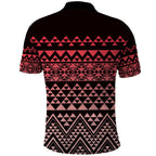 Maori Niho Taniwha Te Wheiao Polo Shirt Terracotta - Aussie Hoodie