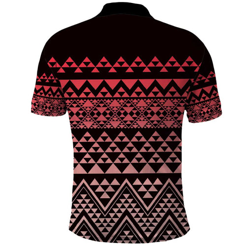 Maori Niho Taniwha Te Wheiao Polo Shirt Terracotta - Aussie Hoodie