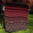 Maori Niho Taniwha Te Wheiao Quilt Terracotta - Aussie Hoodie