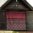 Maori Niho Taniwha Te Wheiao Quilt Terracotta - Aussie Hoodie
