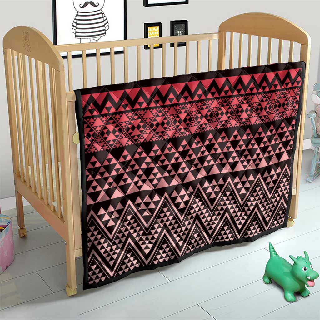 Maori Niho Taniwha Te Wheiao Quilt Terracotta - Aussie Hoodie