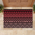 Maori Niho Taniwha Te Wheiao Rubber Doormat Terracotta - Aussie Hoodie