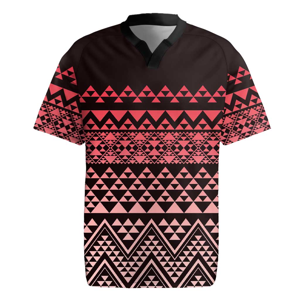 Maori Niho Taniwha Te Wheiao Rugby Jersey Terracotta - Aussie Hoodie