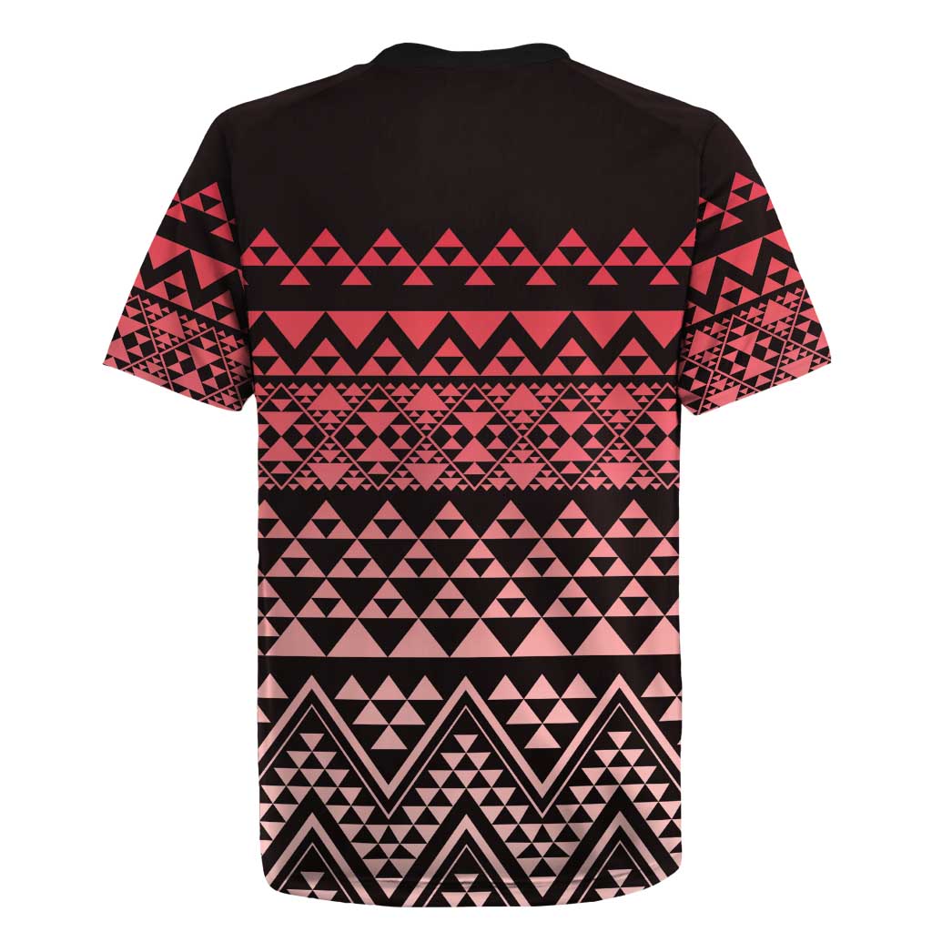 Maori Niho Taniwha Te Wheiao Rugby Jersey Terracotta - Aussie Hoodie