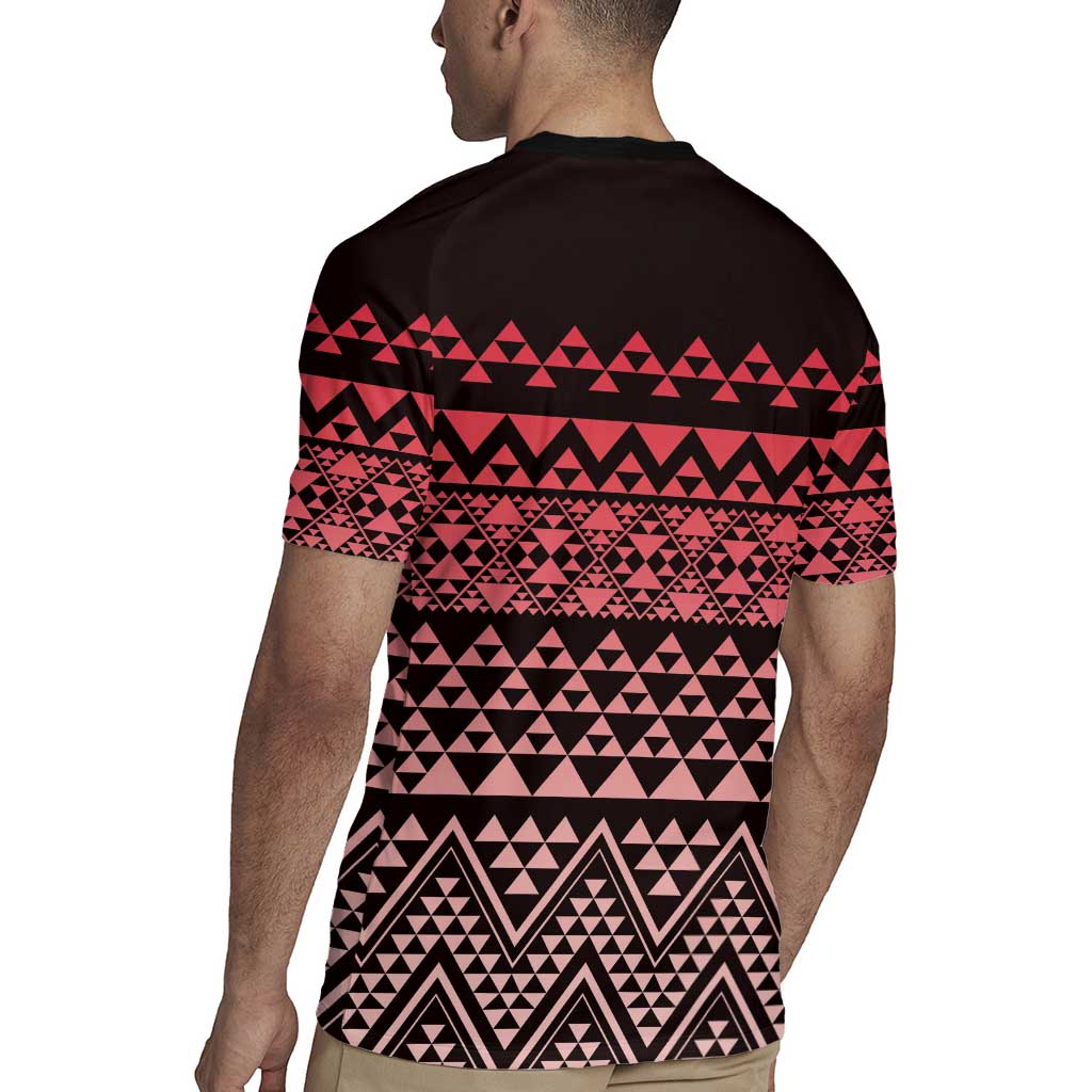 Maori Niho Taniwha Te Wheiao Rugby Jersey Terracotta - Aussie Hoodie