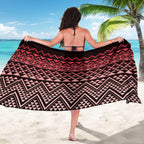 Maori Niho Taniwha Te Wheiao Sarong Terracotta - Aussie Hoodie