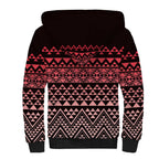 Maori Niho Taniwha Te Wheiao Sherpa Hoodie Terracotta - Aussie Hoodie