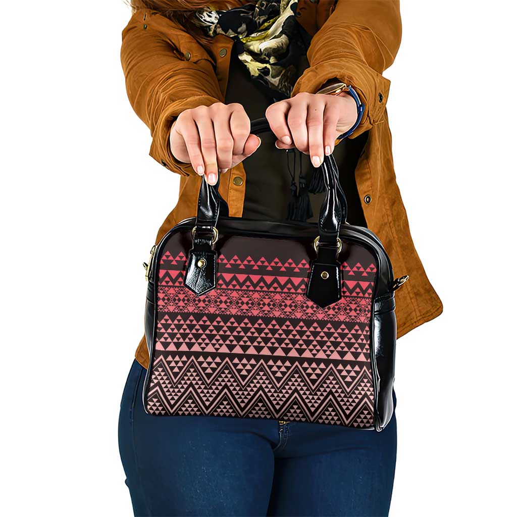 Maori Niho Taniwha Te Wheiao Shoulder Handbag Terracotta - Aussie Hoodie