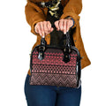 Maori Niho Taniwha Te Wheiao Shoulder Handbag Terracotta - Aussie Hoodie