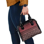 Maori Niho Taniwha Te Wheiao Shoulder Handbag Terracotta - Aussie Hoodie
