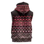Maori Niho Taniwha Te Wheiao Sleeveless Hoodie Terracotta - Aussie Hoodie