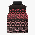 Maori Niho Taniwha Te Wheiao Sleeveless Puffer Jacket Terracotta - Aussie Hoodie
