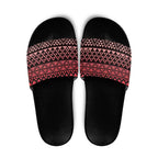 Maori Niho Taniwha Te Wheiao Slide Sandals Terracotta - Aussie Hoodie
