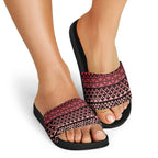 Maori Niho Taniwha Te Wheiao Slide Sandals Terracotta - Aussie Hoodie