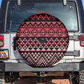 Maori Niho Taniwha Te Wheiao Spare Tire Cover Terracotta - Aussie Hoodie