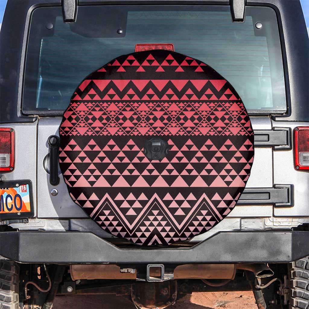 Maori Niho Taniwha Te Wheiao Spare Tire Cover Terracotta - Aussie Hoodie
