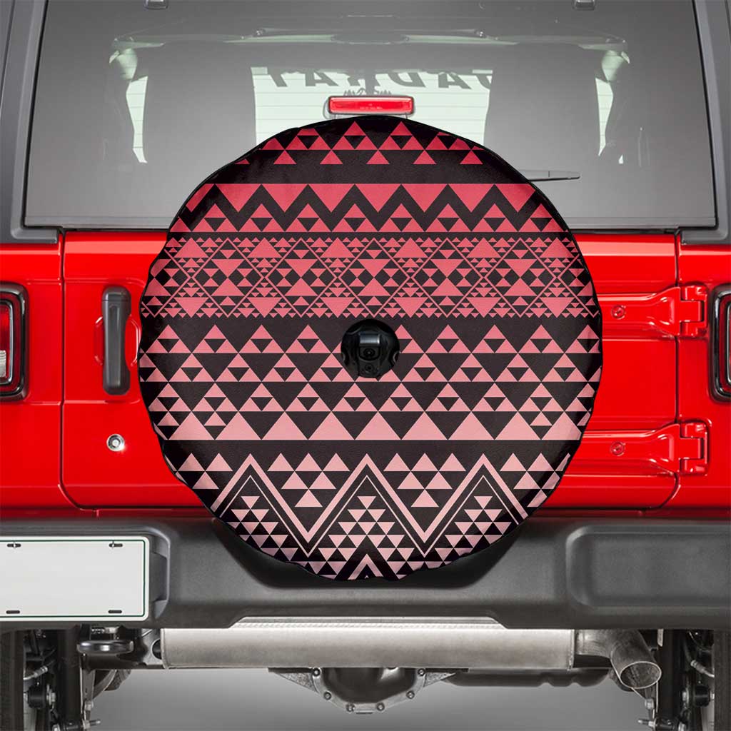 Maori Niho Taniwha Te Wheiao Spare Tire Cover Terracotta - Aussie Hoodie