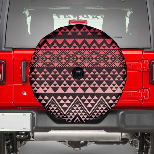 Maori Niho Taniwha Te Wheiao Spare Tire Cover Terracotta - Aussie Hoodie
