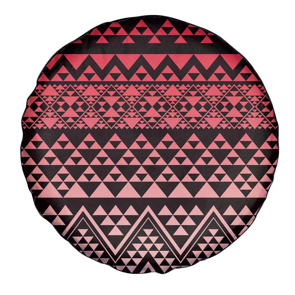 Maori Niho Taniwha Te Wheiao Spare Tire Cover Terracotta - Aussie Hoodie