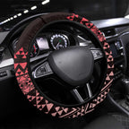 Maori Niho Taniwha Te Wheiao Steering Wheel Cover Terracotta - Aussie Hoodie