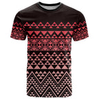 Maori Niho Taniwha Te Wheiao T Shirt Terracotta - Aussie Hoodie