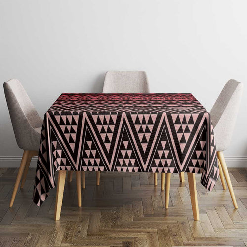 Maori Niho Taniwha Te Wheiao Tablecloth Terracotta - Aussie Hoodie