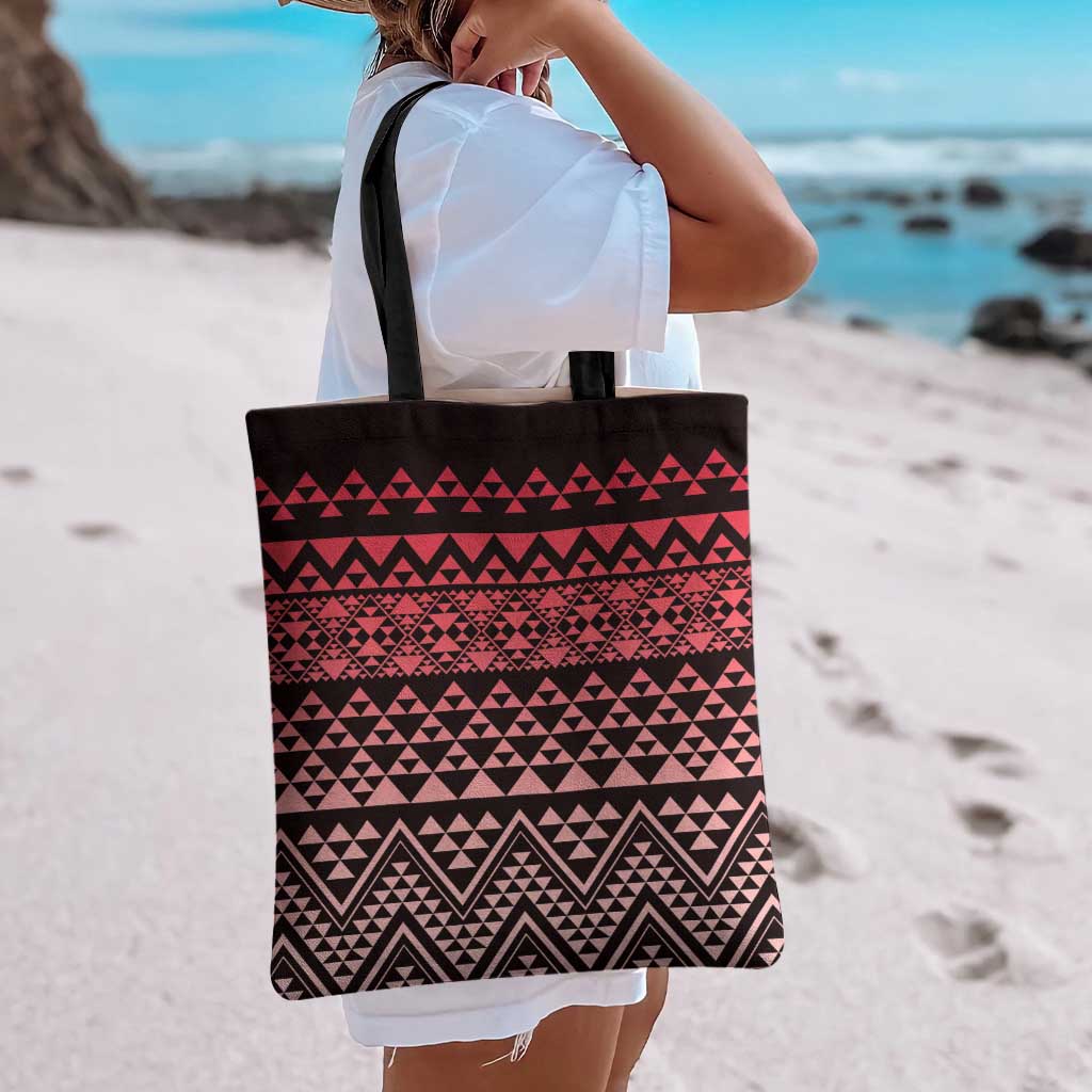 Maori Niho Taniwha Te Wheiao Tote Bag Terracotta - Aussie Hoodie