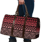 Maori Niho Taniwha Te Wheiao Travel Bag Terracotta - Aussie Hoodie