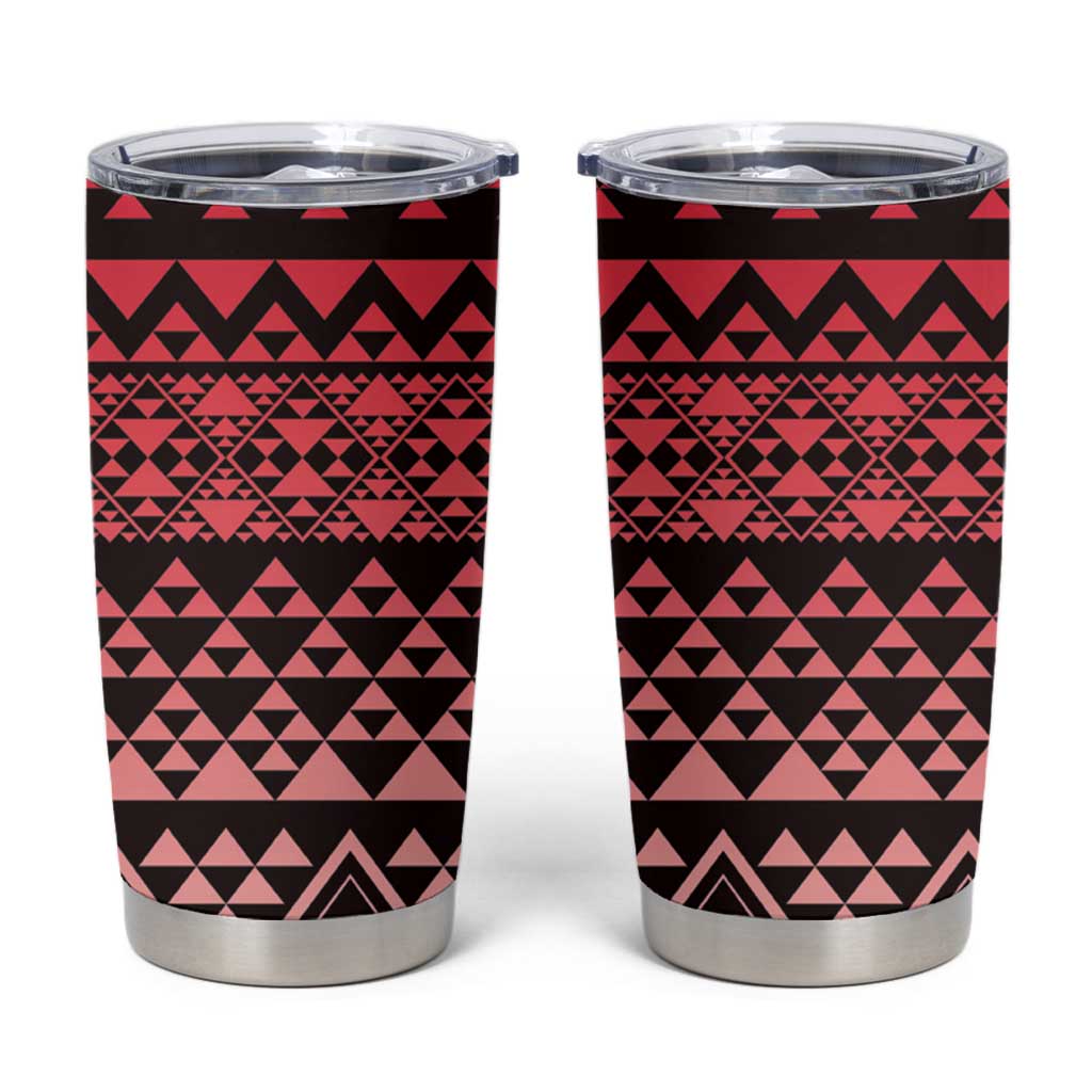 Maori Niho Taniwha Te Wheiao Tumbler Cup Terracotta - Aussie Hoodie