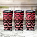 Maori Niho Taniwha Te Wheiao Tumbler Cup Terracotta - Aussie Hoodie