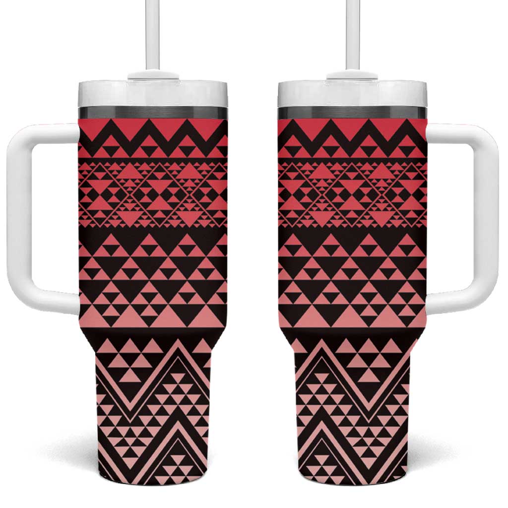 Maori Niho Taniwha Te Wheiao Tumbler With Handle Terracotta - Aussie Hoodie