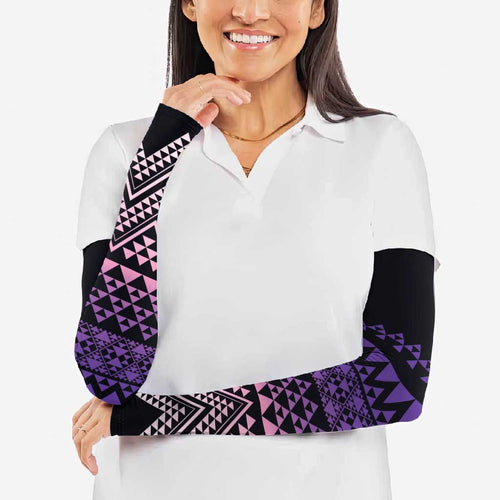 Maori Niho Taniwha Te Wheiao Arm Sleeves Waiporoporo - Aussie Hoodie
