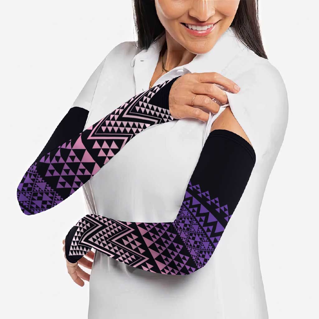 Maori Niho Taniwha Te Wheiao Arm Sleeves Waiporoporo - Aussie Hoodie