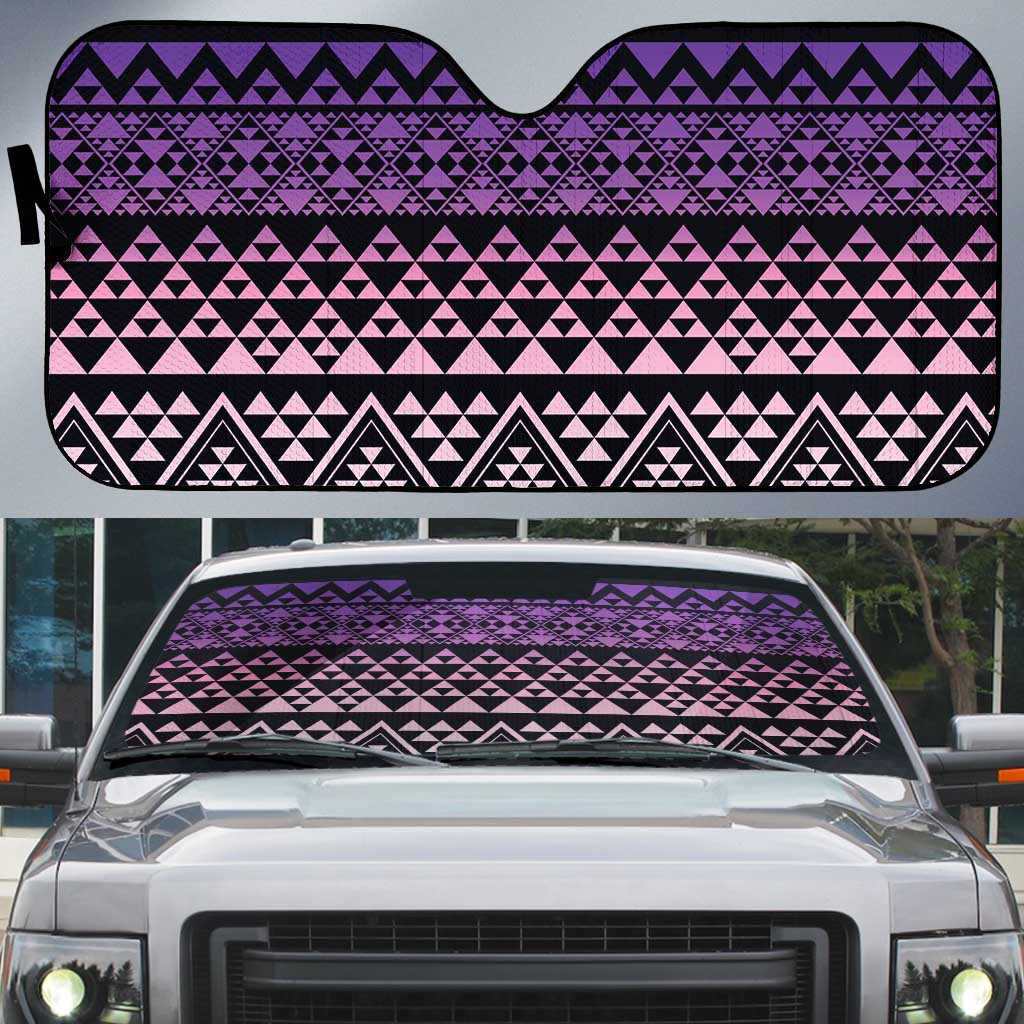 Maori Niho Taniwha Te Wheiao Auto Sun Shade Waiporoporo - Aussie Hoodie